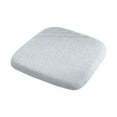 thumbnail image 1 of Cinvoph 14"x14" Plush Dining Chair Cushions Solid Color Non-Slip Seat Cushion Machine Washable Seat Pad, Durable Soft for Home Kitchen Office Daily Use, light gray, 1 of 5