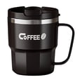 thumbnail image 1 of Cinvoph 14oz Stainless Steel Insulated Tumbler Leak Proof Exquisite Double Wall Water Bottle with Handle for Travel Gym Office Home Reusable Coffee Mug Outdoor Black, 1 of 7