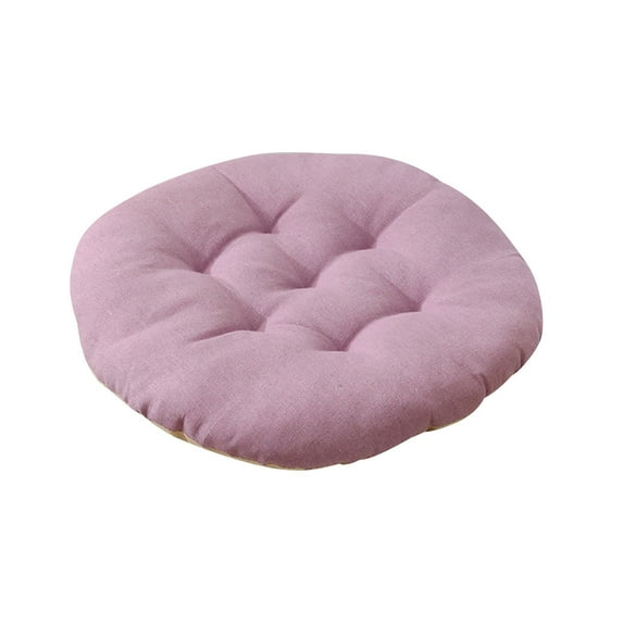 Cinvoph 16" Solid Color Velvet Seating Cushions Non-Slip Thickened Chair Cushion Luxurious Washable Seat Pad, Soft Cozy for Kitchen Home Office Decor, Purple