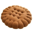 thumbnail image 1 of Cinvoph 16" Thickened Round Chair Cushion Decorative Non-Slip Seat Cushion Soft Textured Seat Pad for Balcony Bedroom, Durable Comfortable Cushion for Indoor Outdoor Use, Coffee, 1 of 5