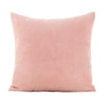 thumbnail image 1 of Cinvoph 16"x16" Solid Color Velvet Lumbar Cushion Soft Plush Supportive for Sofa Living Room Bedroom Bedside Backrest Sofa Pillow, A#Pink, 1 of 6
