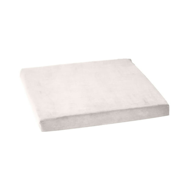 Cinvoph 16"x16" Solid Color Velvet Sponge Cushion - Warm & Comfortable Soft Plush Pad for Sofa Window, Durable Cozy Floor Cushion for Living Room Home Decor, White