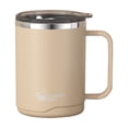 thumbnail image 1 of Cinvoph 16oz Stainless Steel Coffee Mug with Handle Insulated Double Layer Travel Mug with Push Lid for Coffee Tea, Khaki, 1 of 2