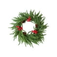 thumbnail image 1 of Cinvoph 17.7" Christmas Candle Rings Wreaths, Mini Wreath with Faux Berries Pinecone, Artificial Wreath for Pillar 4" Ring Candles Holder for Christmas Winter Table Centerpiece Decor, 1 of 6