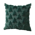 thumbnail image 1 of Cinvoph 18"x18" Christmas Plush Pillow Cover Snowflake Tree Throw Pillow Cases for Winter Xmas New Year, Soft Cushion Covers for Couch Sofa Bed Living Room Party Home Decoration Green, 1 of 6
