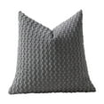 thumbnail image 1 of Cinvoph 18"x18" Corduroy Throw Pillow Covers Decorative Soild Cushion Cases, Soft Pillow Covers for Couch Sofa Bed Chair Living Room Bedroom, Modern Home Decor for All Seasons Gray, 1 of 6