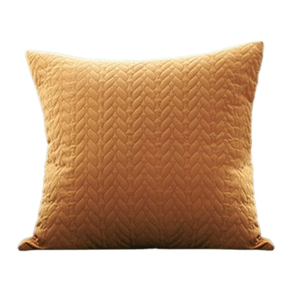 Cinvoph 18"x18" Plain Colored Throw Pillow Covers Cushion Cases, Soft Plush Striped Pillow Covers for Couch Sofa Bed Chair Living Room Bedroom, Modern Home Decor for All Seasons Orange