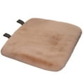 thumbnail image 1 of Cinvoph 18"x18" Solid Color Velvet Seating Cushions Non-Slip Thickened Chair Cushion Luxurious Washable Seat Pad, Soft Cozy for Kitchen Home Office Decor, Khaki, 1 of 5