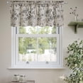 thumbnail image 1 of Cinvoph 1pcs Valance Curtains Elegant Semi Shad Through Rod Valance Curtains Spring Bright Decoration for Living Room Cafes 55"x18" White, 1 of 6