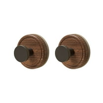 Cinvoph 2.3" Wood Wreath Hanger,Christmas Decorations Adjustable Wreath Hanger for Front Door Decor Wreaths Hanger Halloween Xmas Decorations Hook, 2pcs