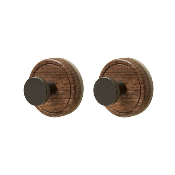 Cinvoph 2.3" Wood Wreath Hanger,Christmas Decorations Adjustable Wreath Hanger for Front Door Decor Wreaths Hanger Halloween Xmas Decorations Hook, 2pcs