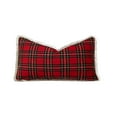 thumbnail image 1 of Cinvoph 20"x12" Plaid Christmas Pillow Cover Rustic Throw Pillow Cases for Winter Xmas New Year, Soft Cushion Covers for Couch Sofa Bed Living Room Party Home Decoration Red, 1 of 6