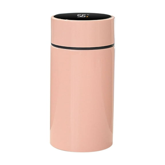 Cinvoph 200ml Mini Thermal Cups, Insulated Coffee Cup, Smart Insulated Cup with Leak Proof Lid and Temperature Display for Home Office Outdoor Camping Wedding Party, Pink