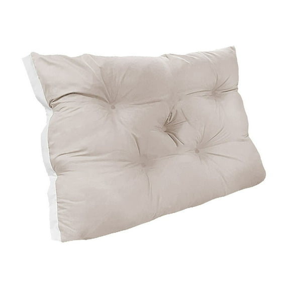 Cinvoph 24"x20" Solid Color Throw Pillow Soft Bed Back Support Bedside Cushion for Bedroom Sofa Comfortable Washable Breathable Home Decor, Gray