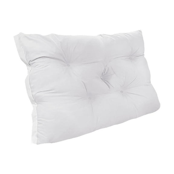 Cinvoph 24"x20" Solid Color Throw Pillow Soft Bed Back Support Bedside Cushion for Bedroom Sofa Comfortable Washable Breathable Home Decor, White