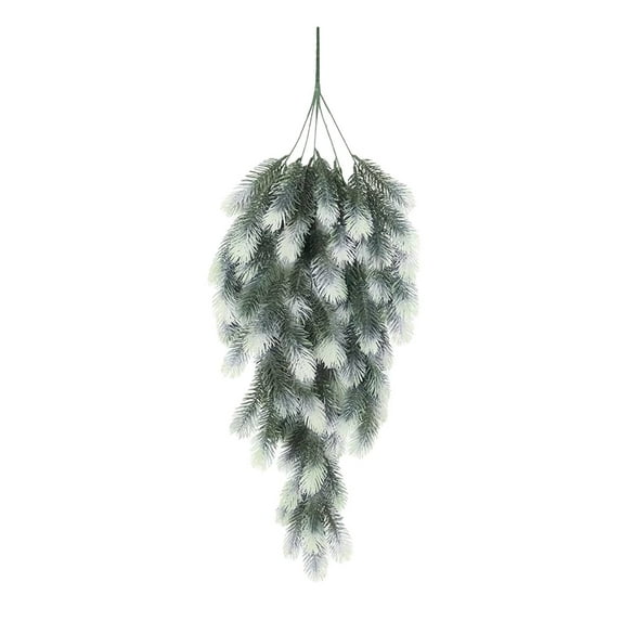Cinvoph 30" Christmas Teardrop Swags Garland Winter Rustic Pine Needles Swag Vintage Artificial Xmas Green Hanging Garland for Home Decor