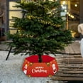 thumbnail image 1 of Cinvoph 32" Christmas Tree Base Foot Covers Tree Skirt Ornaments Decorative Storage Box With Bow Merry Christmas for Xmas Tree Decoration, B, 1 of 6