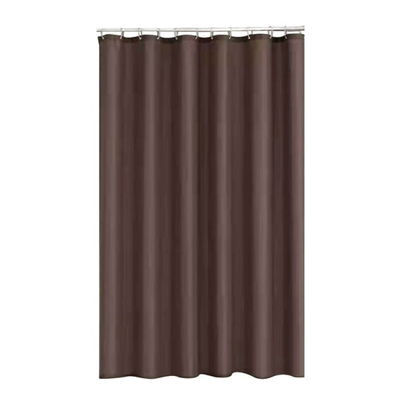Cinvoph 32"x71" Plain Color Thickened Bath Curtain - Waterproof Polyester Bathroom Simple Solid Color Shower Curtain for Home Durable Bath Decor, Coffee
