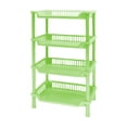 thumbnail image 1 of Cinvoph 4 Tier Bathroom Shelf Stand Heavy Duty Desktop Storage Rack for Bathroom Kitchen Vanity Storage 18"H Green, 1 of 6