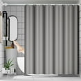 thumbnail image 1 of Cinvoph 47"x71" Plain Color Shower Liner Curtain - Waterproof EVA Thickened Shower Curtain, Simple Solid Style Curtain Decor for Bathroom with 9 Grommets, Gray, 1 of 9