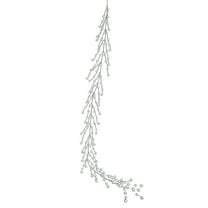 Cinvoph 4ft Christmas Artificial Garlands, Exquisite Faux Garlands Crystal String Pearl for Xmas Wedding Party Home Indoor Outdoor Decoration