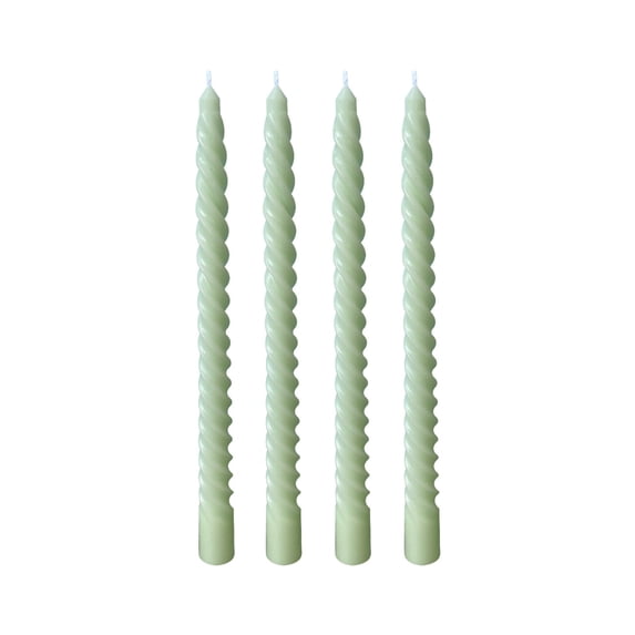Cinvoph 4pcs Taper Candles Smokeless Long Lasting Candle Romantic Centerpiece for Valentine’s Day Dinner Wedding Christmas Birthday Party Anniversary Home Decor 1"x1"x10"