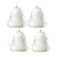 thumbnail image 1 of Cinvoph 4pcs White Christmas Bell Decorations Xmas Tree Hanging Ornaments with Rope for Crafts Indoor Outdoor Xmas Decor Winter New Year Xmas Painting DIY Art, 1 of 9