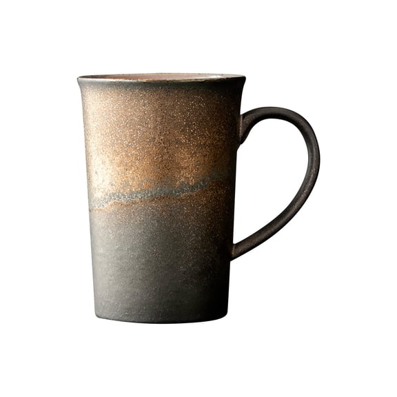 Cinvoph 500ml Ceramic Coffee Mugs Large Capacity Vintage Craft, Handmade Pottery Mug, Tea Cups with Handle for Office Home,