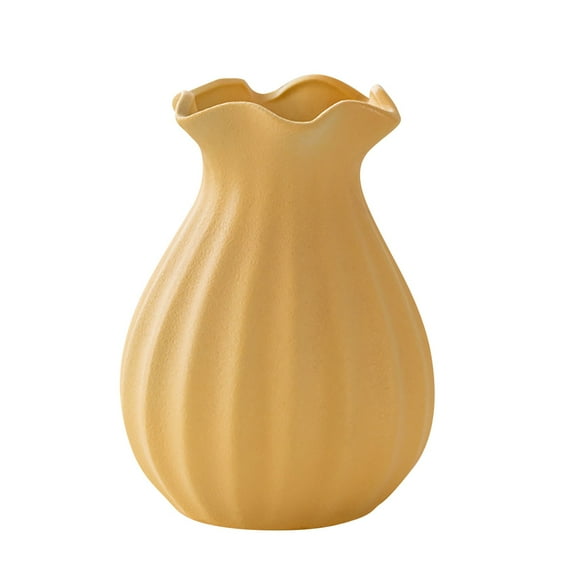 Cinvoph 6 INCH Ceramic Vase, Farmhouse Decor, Home Decorative Vase, Small Vases For Kitchen, Bedroom, Office, Living Room, Bathroom, Shelf Centerpiece Table Decorations