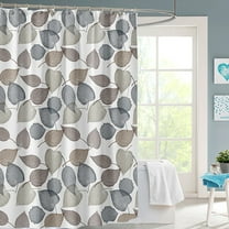 Cinvoph 71"x71" Bath Curtain Leaf Print- Waterproof EVA Thickened Shower Curtain, Simple Plain Style Bath Decor, Versatile Curtain for Modern Home Bathroom, Khaki