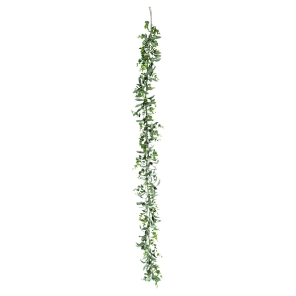 Cinvoph Artificial Olive Leaves Rattan Hanging Fake Plants Vine for Living Room Dinning Room Wall Porch Modern Decor 6ft
