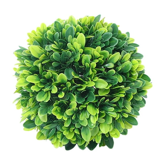 Cinvoph Artificial Plant Topiary Ball Green Balls Leaves UV Protection Faux Plants Outside Decor for Porch Garden Backyard