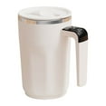 thumbnail image 1 of Cinvoph Automatic Stainless Steel Magnetic Stirring Coffee Mug, Rotating Home Office Travel Mixing Cups, Electric Self Mixing Coffee Tumbler for Coffee, Milk, Cocoa and Other Beverages, Beige, 1 of 3