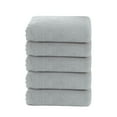 thumbnail image 1 of Cinvoph Basic 5pcs Bathroom Hand Towels, Hand Towel for Bath, Face, Kitchen, Super Soft Absorbent, Machine Washable, Size 12" x 24", light gray, 1 of 7