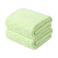 thumbnail image 1 of Cinvoph Bathroom Hand Towels, Set of 2, Cotton Hand Towel for Bath, Face, Kitchen, Super Soft Absorbent, Machine Washable, Size 14" x 30", Green, 1 of 5