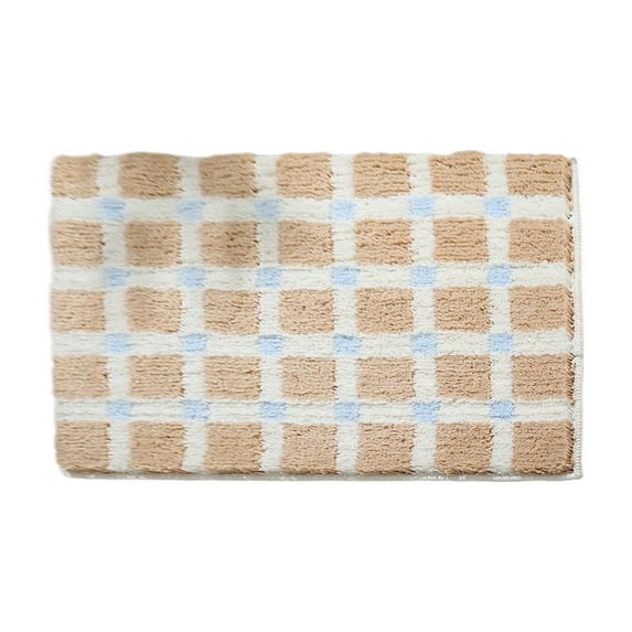 Cinvoph Bathroom Mat Decorative Absorbent Carpet Anti Slip Indoor Outdoor Floor Mat for Living Room Bahtroom Entrance 24"x16"