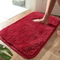 thumbnail image 1 of Cinvoph Bathroom Rugs Mat 16"x24", Soft Absorbent Microfiber Bath Rugs, Quick Dry, Machine Washable Bath Mats for Bathroom Floor, Tub and Shower, Home Decor, Red, 1 of 6