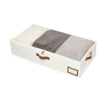 Cinvoph Under Bed Storage Bags Closet Organizers Large-capacity Storage Containers for Blanket Clothing Comforter Bedding Dustproof Space-Saving Underbed Storage 32"x18"x6"