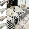 thumbnail image 1 of Cinvoph Boho Couch Cover for 2 Cushion Couch, Decorative Striped Washable Sectional Couch Covers for Dogs Sofa Protector 35"x71" Gray, 1 of 6