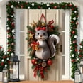 thumbnail image 1 of Cinvoph Christmas Door Cover Cute Animals Door Banner, Durable Winter Holiday Decoration for Front Porch, Indoor & Outdoor Reusable Xmas Door Hanging Cover Entry Decor 35"x71", 1 of 6