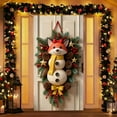 thumbnail image 1 of Cinvoph Christmas Door Cover Cute Animals Door Banner, Durable Winter Holiday Decoration for Front Porch, Indoor & Outdoor Reusable Xmas Door Hanging Cover Entry Decor 35"x71", 1 of 6