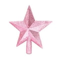 thumbnail image 1 of Cinvoph Christmas Star Tree Topper Decor, Glitter Exquisite Xmas Star Waterproof Shatter-Proof, Christmas Tree Topper Ornament for Holiday Party Indoor Outdoor 10" Pink, 1 of 6