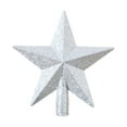 thumbnail image 1 of Cinvoph Christmas Star Tree Topper Decor, Glitter Exquisite Xmas Star Waterproof Shatter-Proof, Christmas Tree Topper Ornament for Holiday Party Indoor Outdoor 10" Silver, 1 of 7