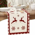 thumbnail image 1 of Cinvoph Christmas Table Runner Merry Christmas Snowflake Tree Table Runner, Seasonal Winter Kitchen Dining Table Decoration for Home Party Decor 13"x72", 1 of 7
