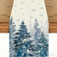 thumbnail image 1 of Cinvoph Christmas Table Runner Tree Snowflake Table Runner, Seasonal Winter Kitchen Dining Table Decoration for Home Party Decor 13"x72", 1 of 6