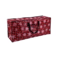thumbnail image 1 of Cinvoph Christmas Tree Storage Bag Heavy Duty Organizer with Reinforced Handles and Zippers, Wide Opening Waterproof Dustproof Container for Trees Holiday Decor 47"x15"x20, 1 of 6