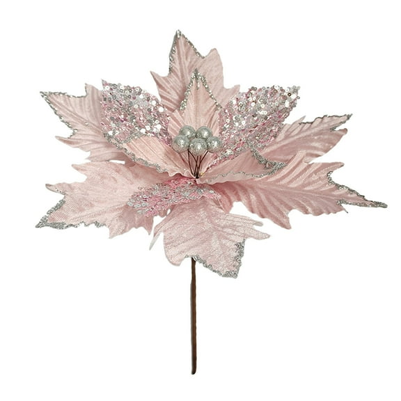 Cinvoph Cloth Artificial Christmas Flower - Tree Decoration & Holiday Gift for Wedding Receptions, Fit Birthday Parties & Hall Event Layouts, Pink