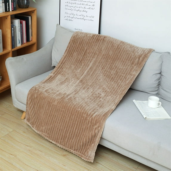 Cinvoph Cozy Throw Blanket for Couch Cute Fleece Throw for Christmas Birthday Gifts for Women Men Use, Room Home Fall Decor 30"x50", Brown