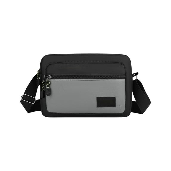 Cinvoph Crossbody Chest Bag for Men Multifunctional Sports Outdoor Leisure Shoulder Messenger Bag Lightweight Daily Use 10"x7"x2" B#Gray