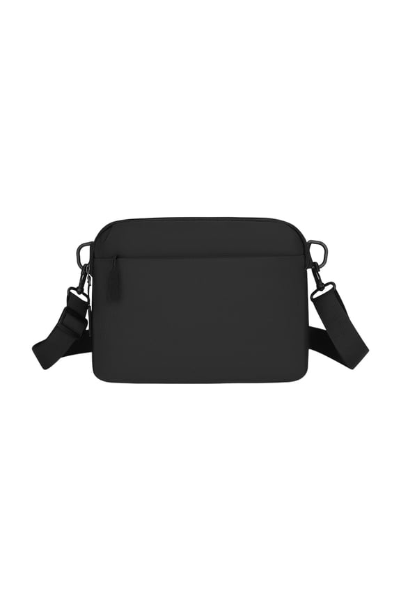 Crossbody Chest Bag for Men Multifunctional Sports Outdoor Leisure Shoulder Messenger Bag Lightweight Daily Use 9.5"x7"x2" A#Black